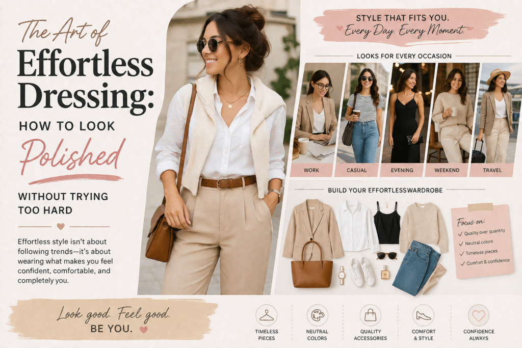 The Art of Effortless Dressing: How to Look Polished Without Trying Too Hard
